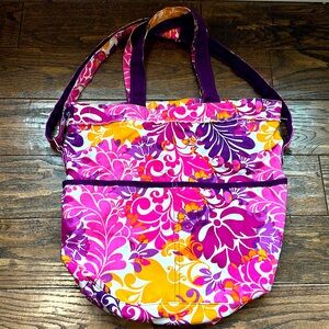 Thirty-One Retro Metro Crossbody Tote, Island Damask